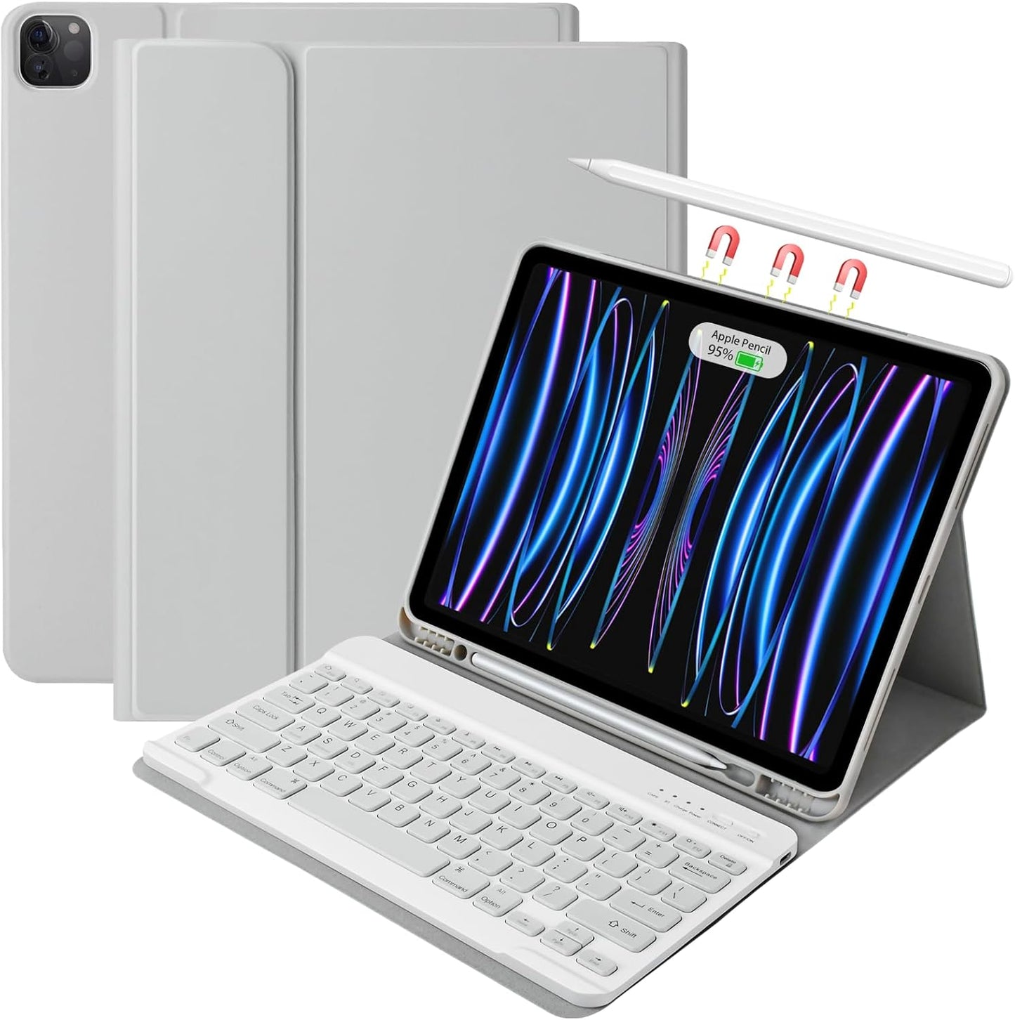besky Keyboard Case for iPad Pro 12.9 inch & Air 13 inch M2