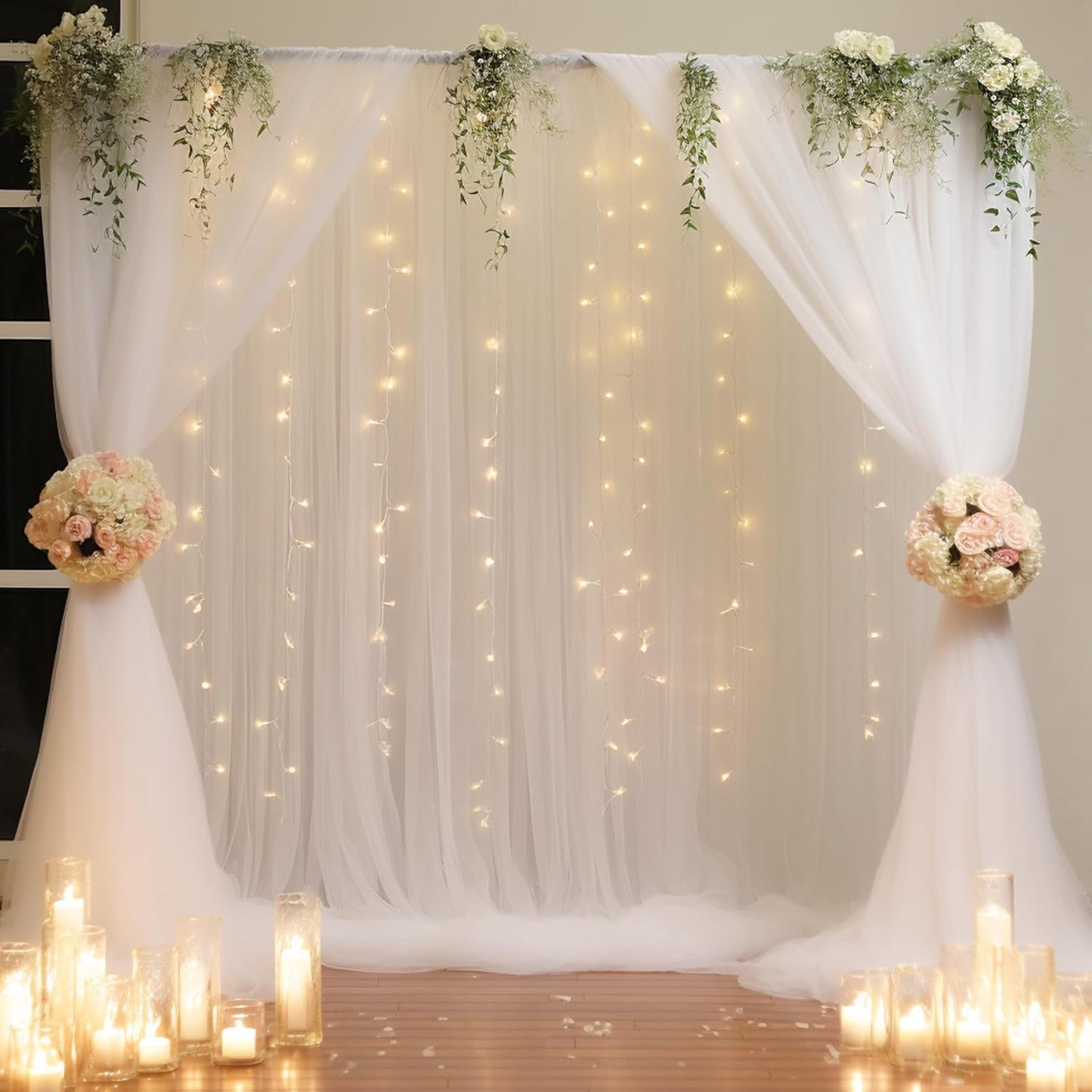 Twinkle Tulle Backdrop: Perfect Party Ambiance