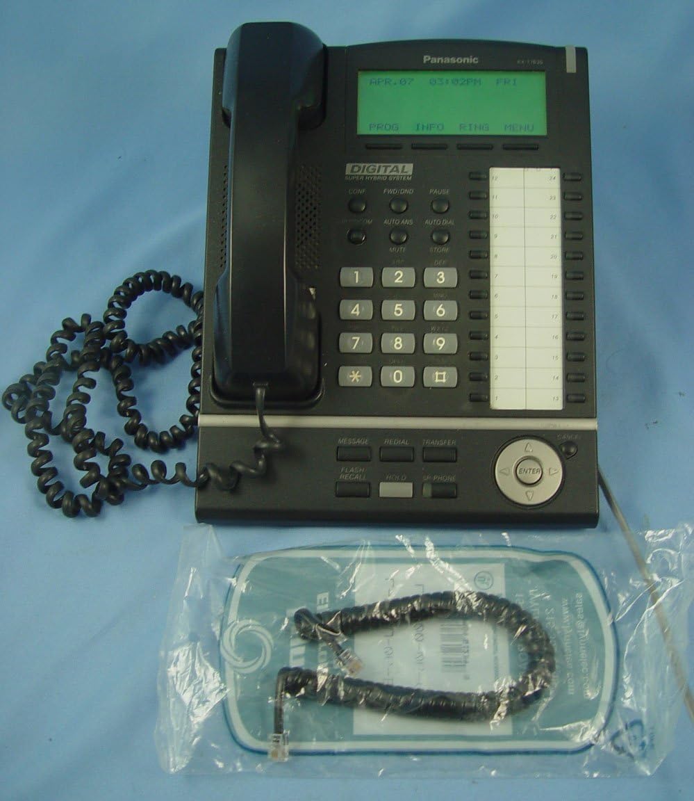 Panasonic KX-T7636B Digital Telephone Black for Home Office Use