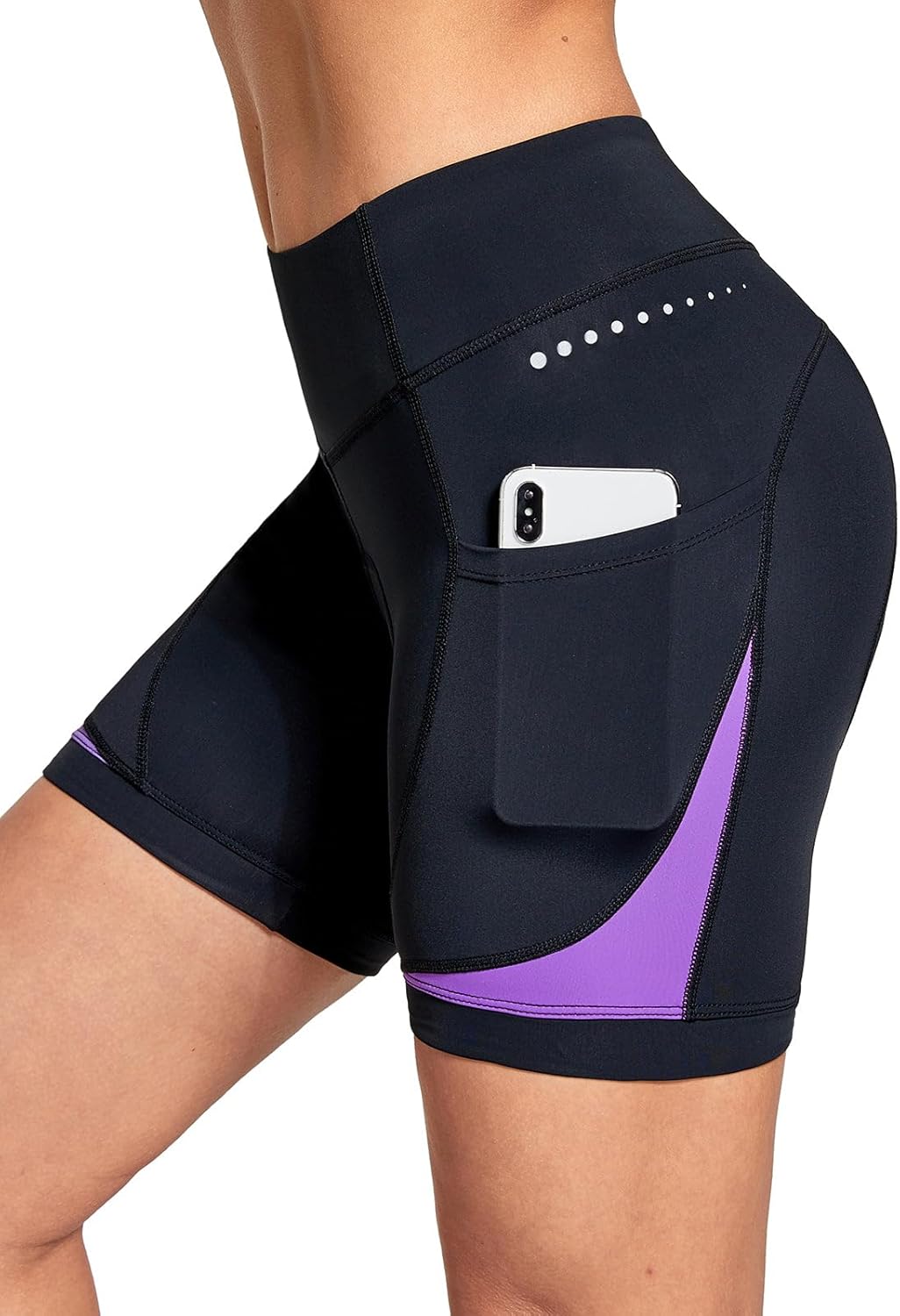 4D Padded Bike Shorts for Women with Gel Padding and Pockets
