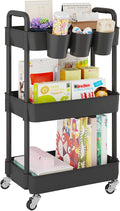 UDEAR 3-Tier Rolling Utility Cart - Multifunctional Storage