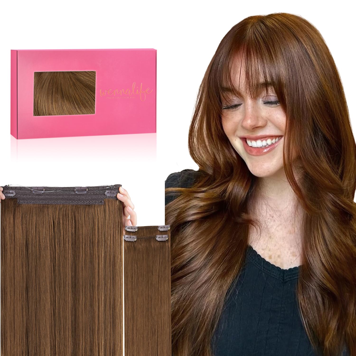 WENNALIFE Wire Hair Extensions for Natural Volume & Length