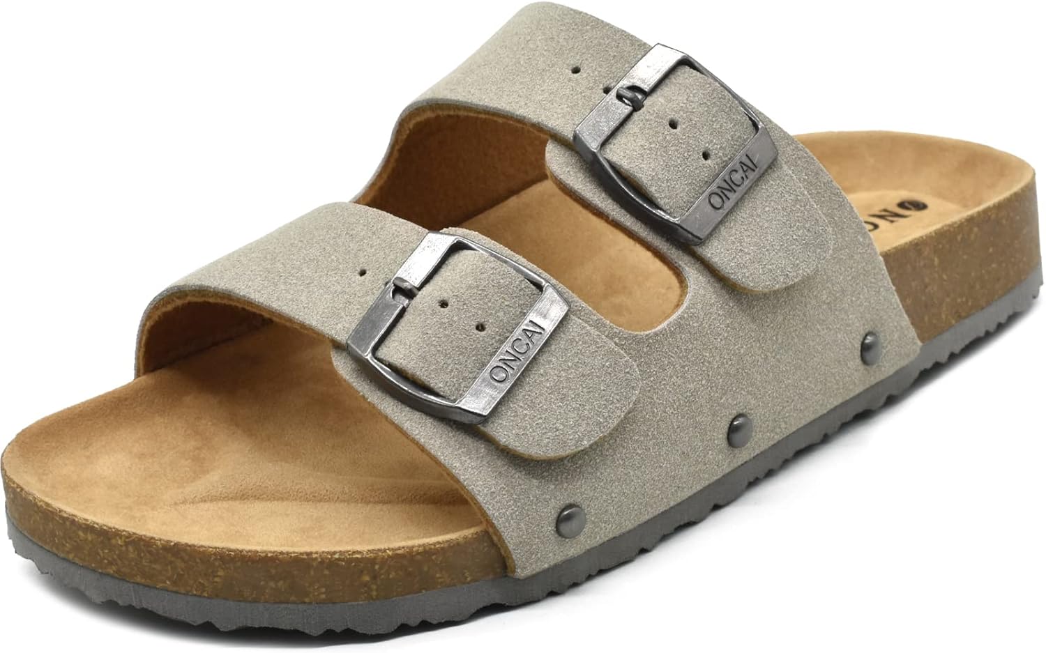 ONCAI Womens Flat Slide Sandals with Arch Support for Comfort
