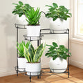 Heavy Duty Metal Plant Stand 6-Tier 7-Pot - Space-Saving Shelf