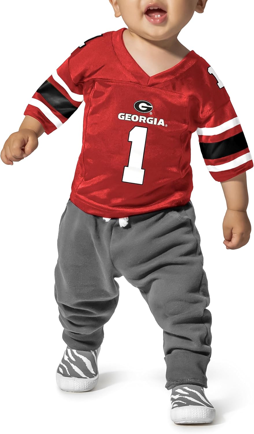 NCAA Infant Georgia Touchdown Pass Football Jersey for Babies