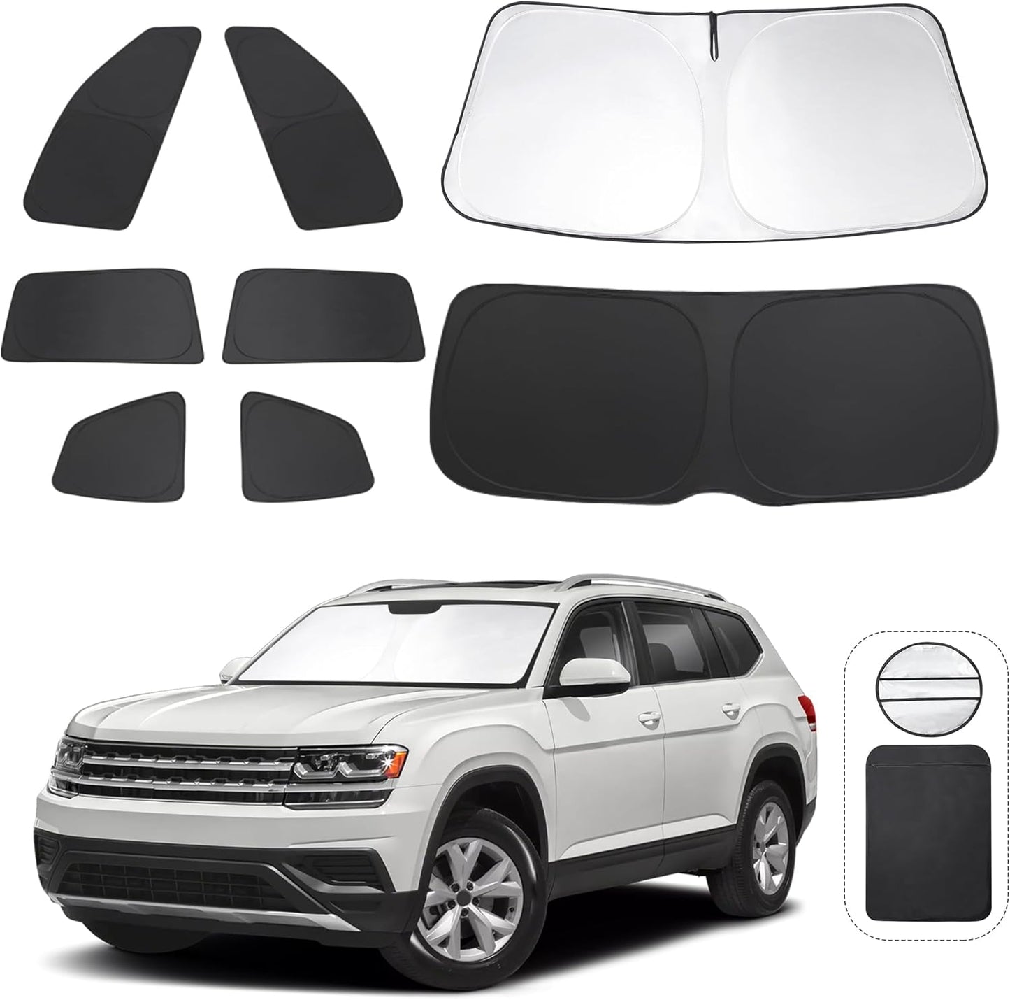 Custom Fit Window Shades for Volkswagen VW Atlas 2018-2025