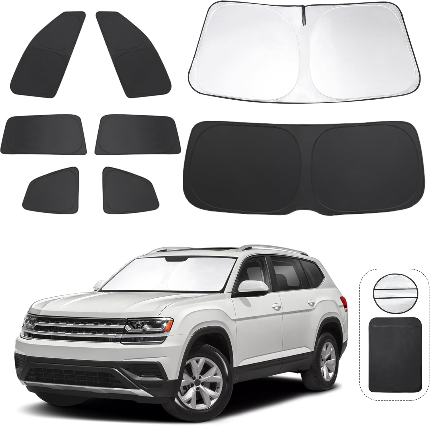 Custom Fit Window Shades for Volkswagen VW Atlas 2018-2025