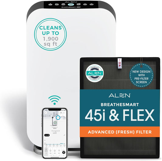 Alen Air Purifier BreatheSmart 45i HEPA for Large Rooms