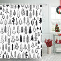 Lofaris Christmas Tree Shower Curtain - Festive Bathroom Decor
