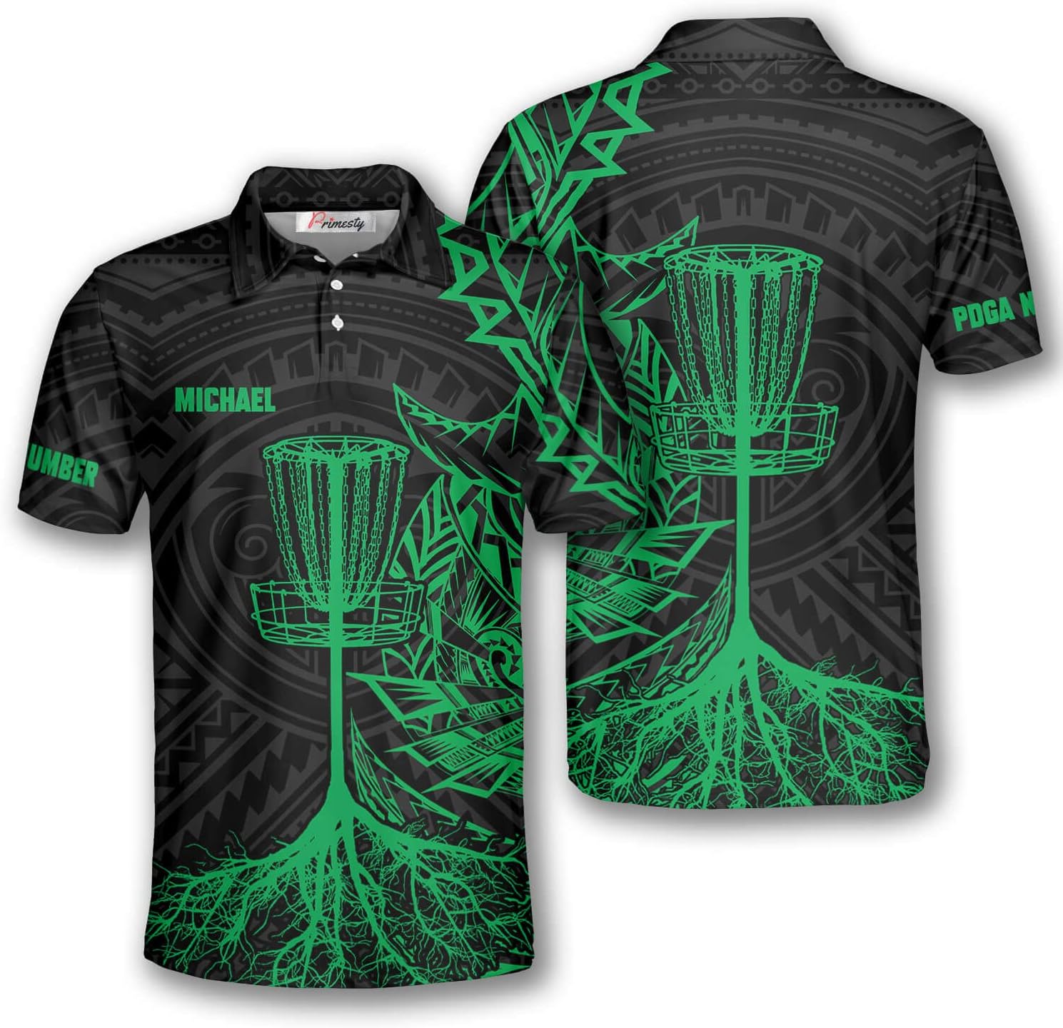 Custom Disc Golf Polo Shirts by PRIMESTY