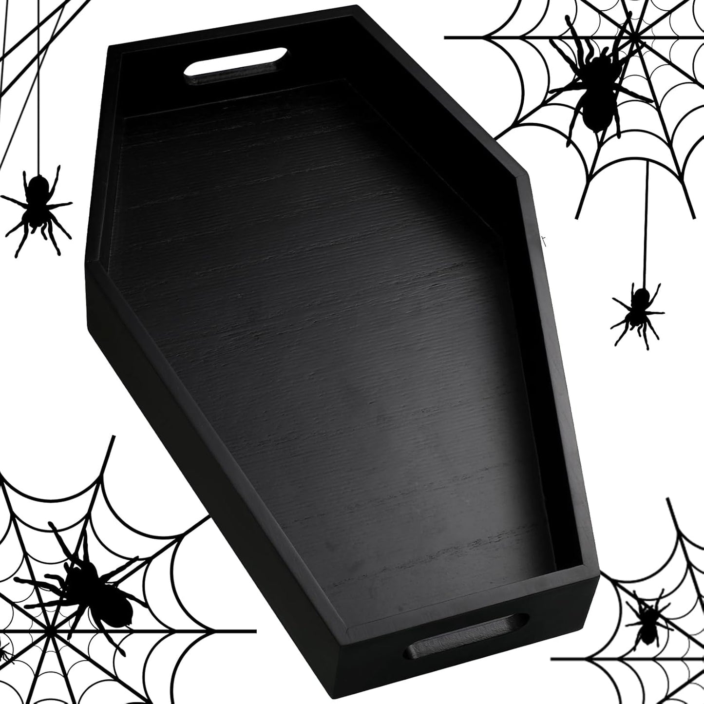 Chunful Wood Coffin Tray for Halloween Charcuterie Serving