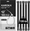 Strong 12 Heavy Duty Zip Ties - 120lbs Strength - 100 Pieces