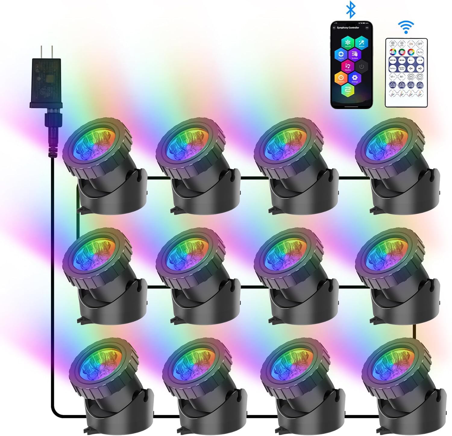 RGB Underwater Pond Lights for Vibrant Garden and Pool Decor