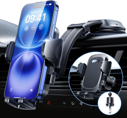 Ultimate 90+LBS Strong Car Phone Holder for iPhone & Samsung