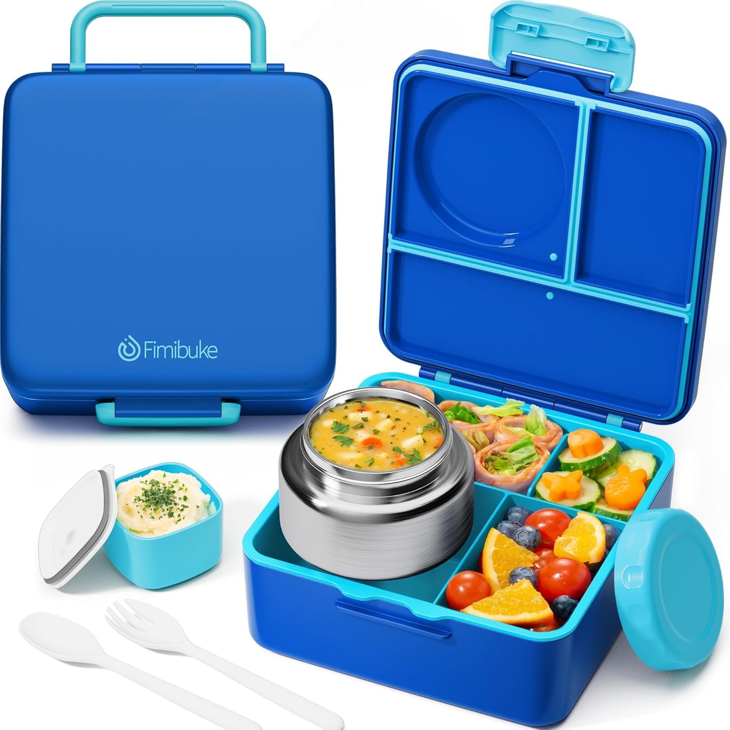 Fimibuke Bento Lunch Box for Kids with Insulated Food Jar
