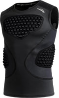 COOLOMG Mens Baseball Chest Rib Protector Compression Shirt - Sternum