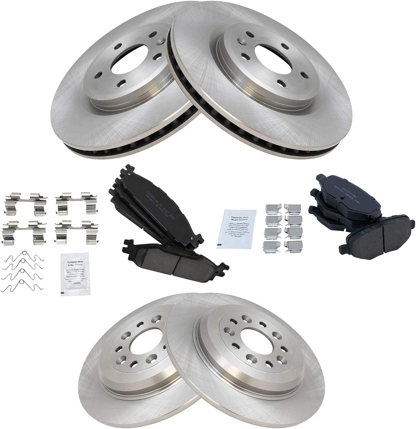 TRQ Brake Pad & Rotor Kit for 2011-2019 Ford Explorer & More