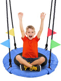 Odoland 24in Kid Tree Swing - 220lb Saucer Swing with 360 Rotation