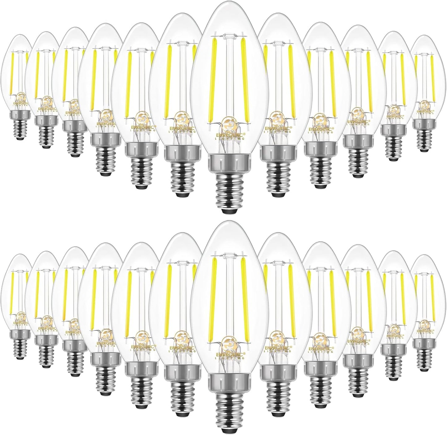Energetic E12 B10 LED Candelabra Bulb, 40W Equivalent, Daylight