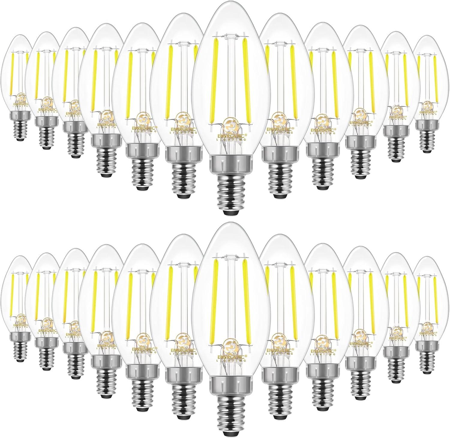 Energetic E12 B10 LED Candelabra Bulb, 40W Equivalent, Daylight