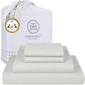 Egyptian Cotton Queen Sheet Set Light Grey - Deep Pocket Cooling