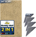 Muddy Mat Absorbent Microfiber Door Mat Beige 24in x 35in - Floor