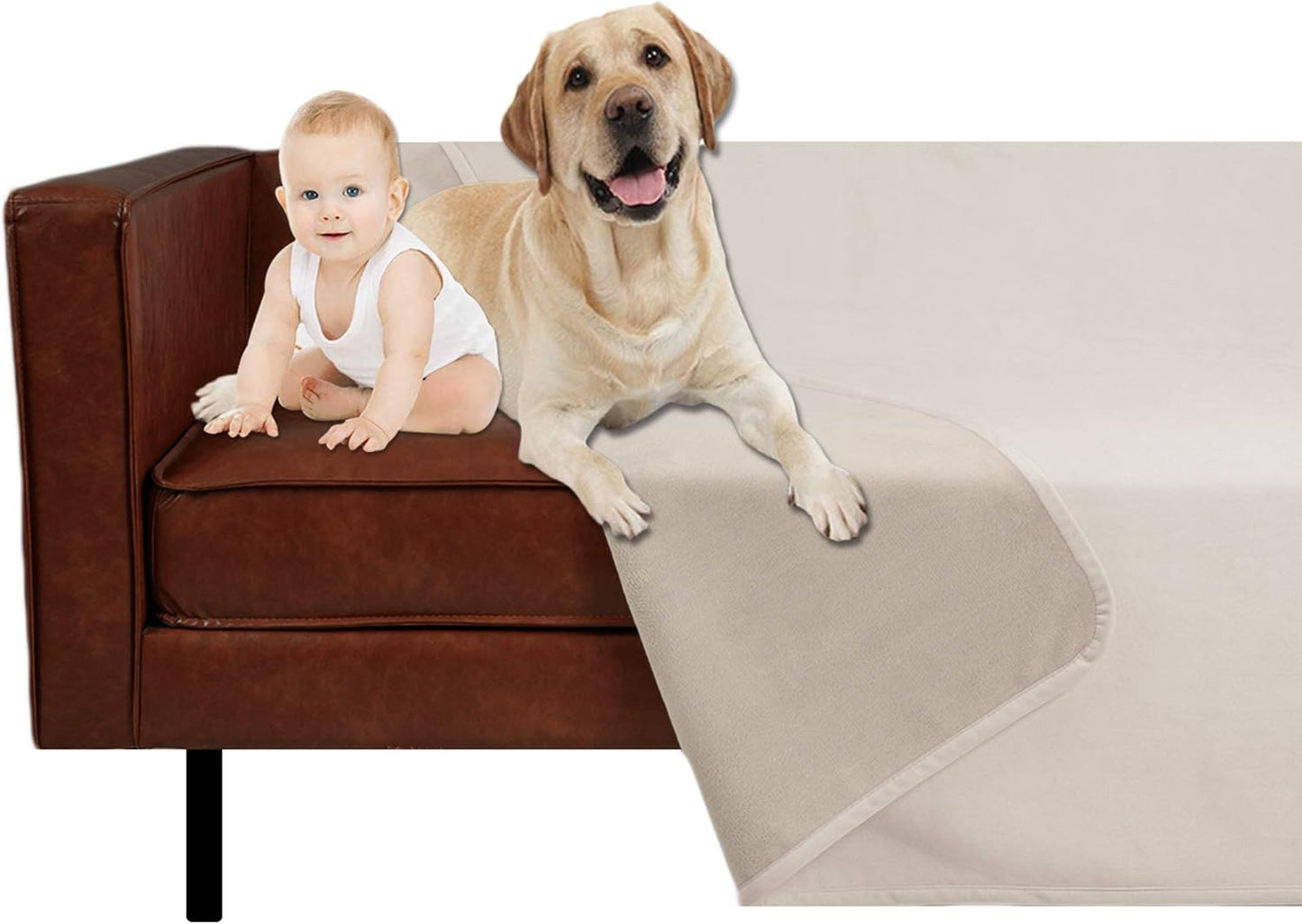 Ameritex Pet Bed Blanket Waterproof Velvet Soft for Sofa & Bed