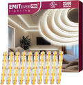 EMITEVER COB LED Strip Lights White 4000K - High Density 2560 LEDs