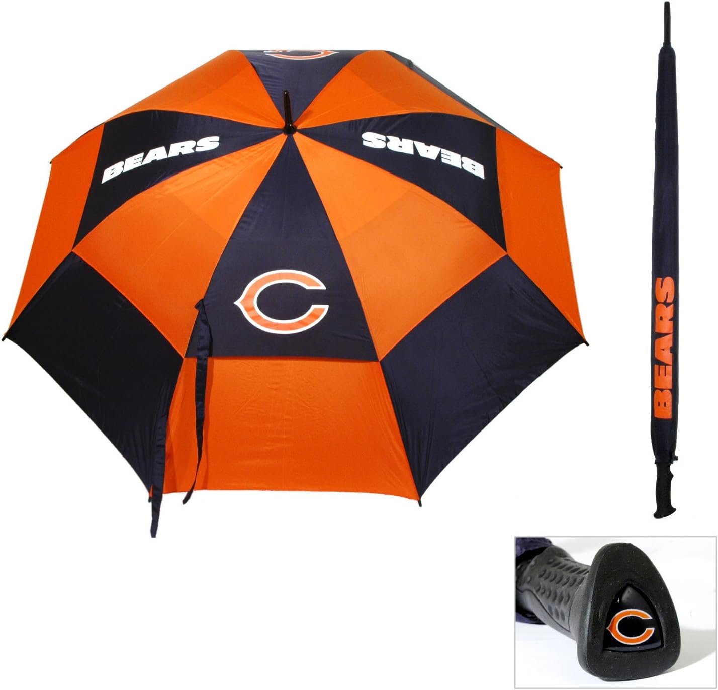 NFL 62in Golf Umbrella with Double Canopy Wind Protection