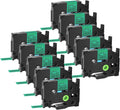 GREENCYCLE 10 Pack Compatible Ptouch TZ731 AZE-731 12mm - Durable