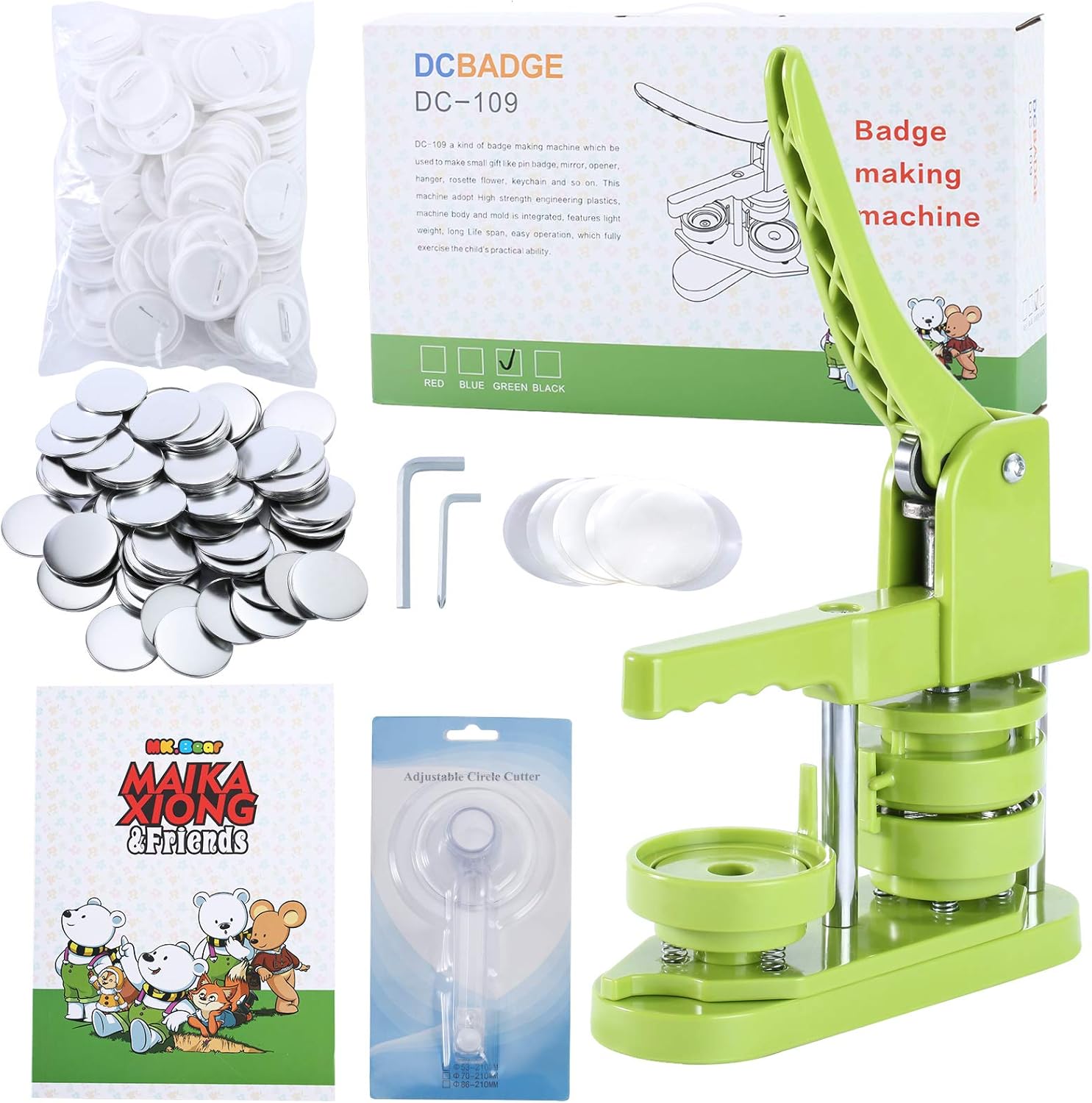 DIY Button Maker Machine 58mm for Creative Badge Making Fun