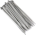 Baomain 8in Nylon Zip Cable Ties 4.5mm Pack of 100 - Strong Organizing