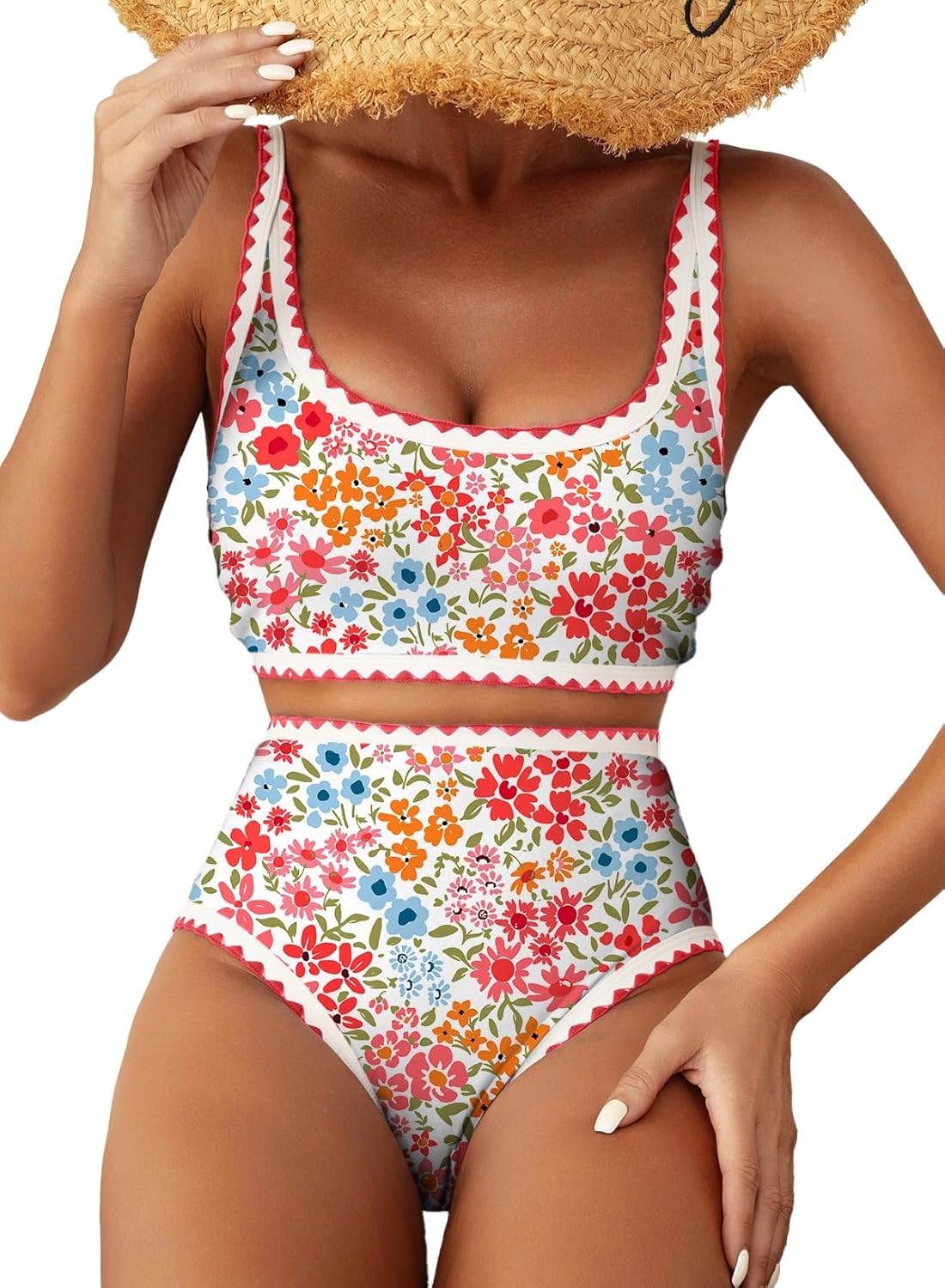 Herseas Women's Floral Print High Waisted Bikini Set Review