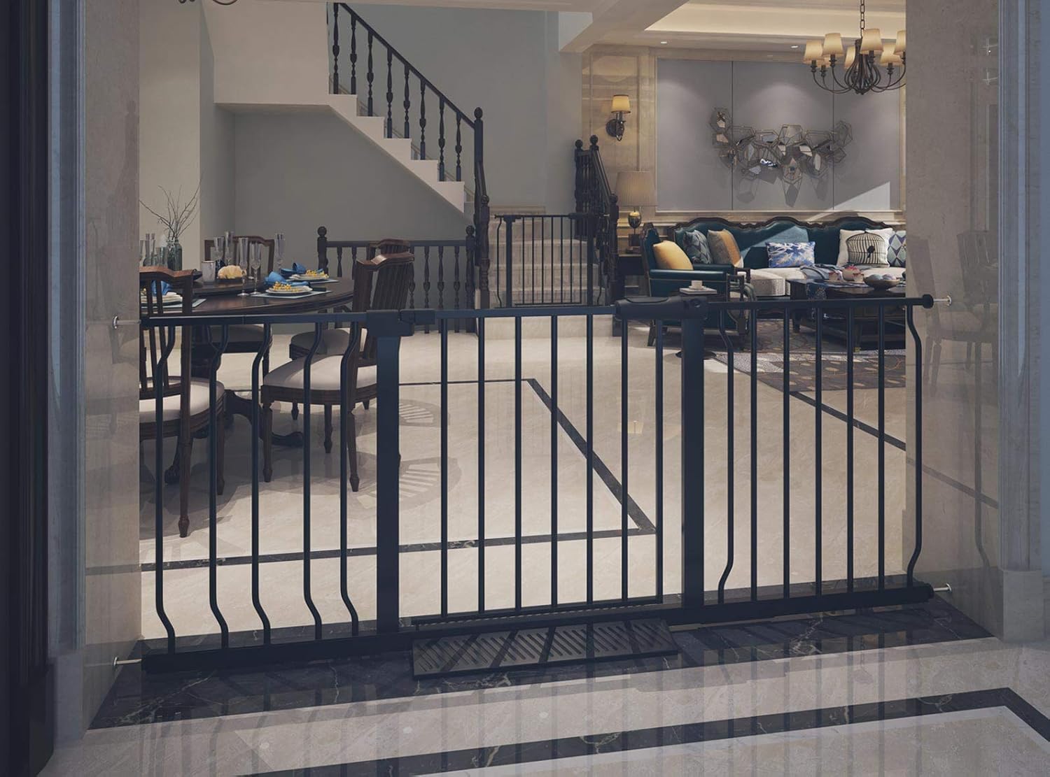 Extra Wide Baby Gate Tension Safety Gates for Indoor Use