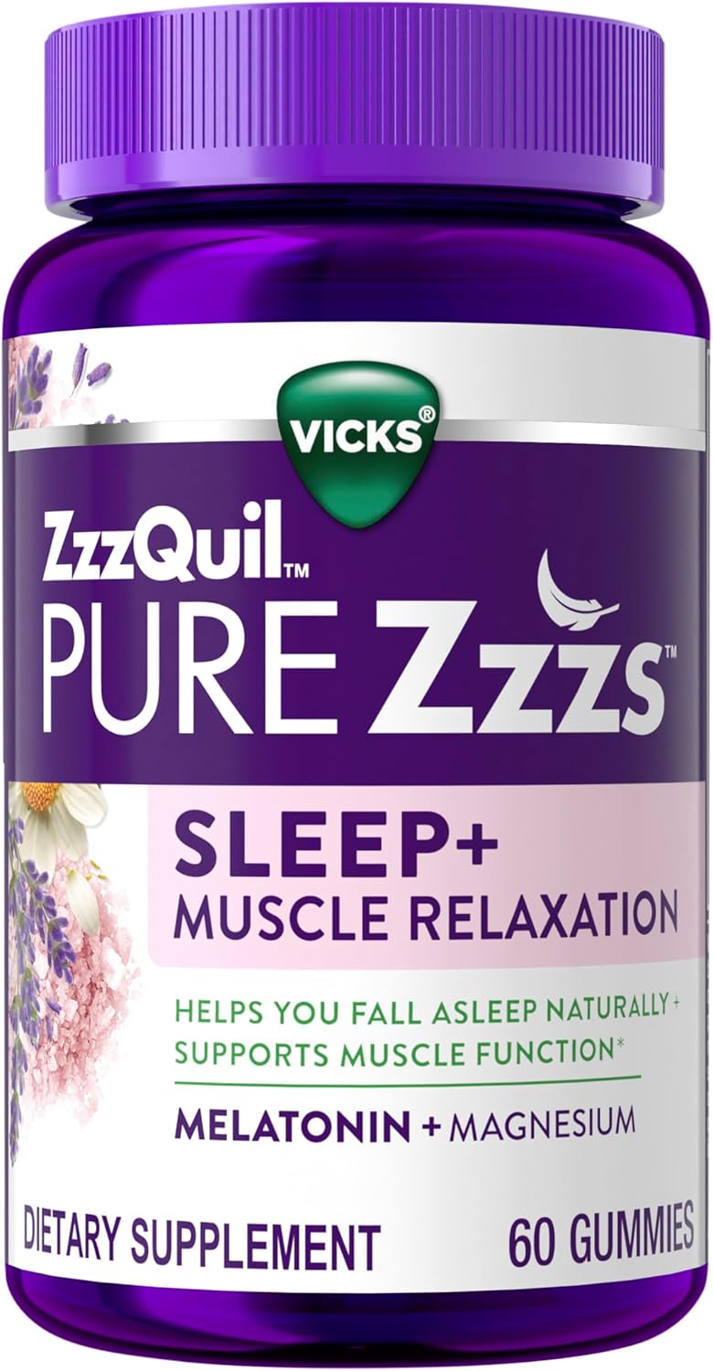 ZzzQuil Pure Zzzs Muscle Relaxation Gummies for Sleep Aid