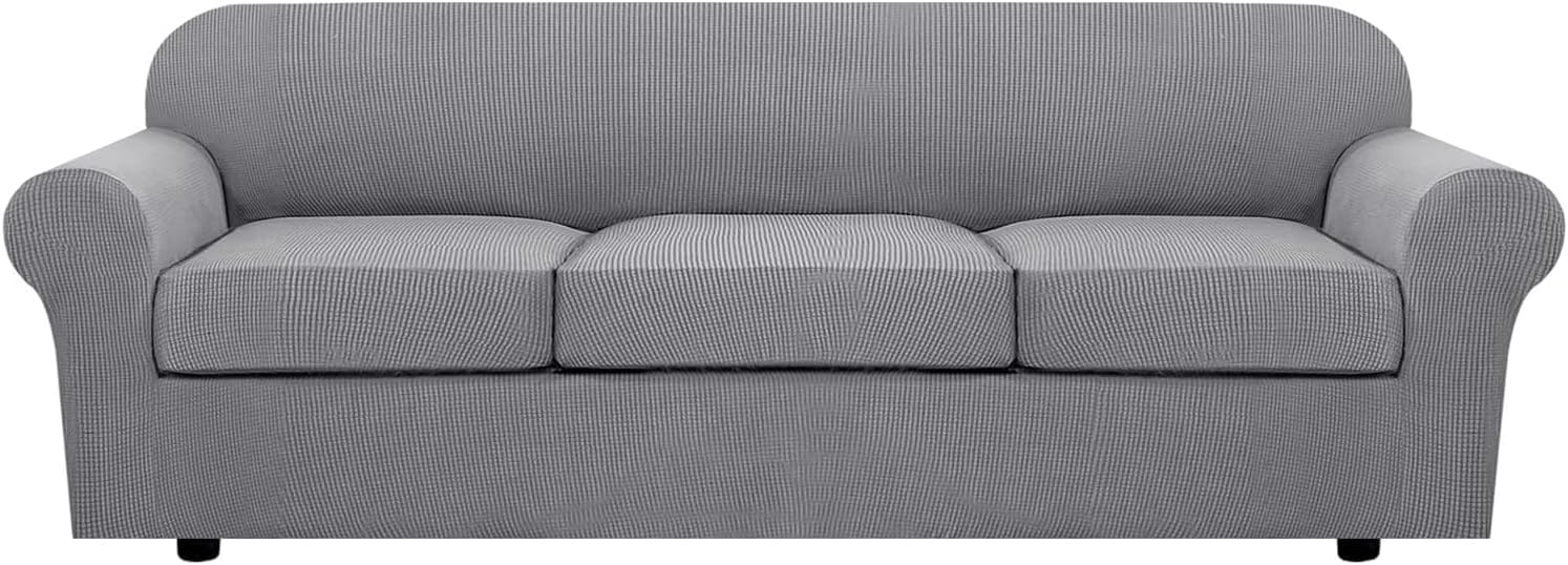 H.VERSAILTEX 4 Piece Stretch Sofa Covers for Large Sofas