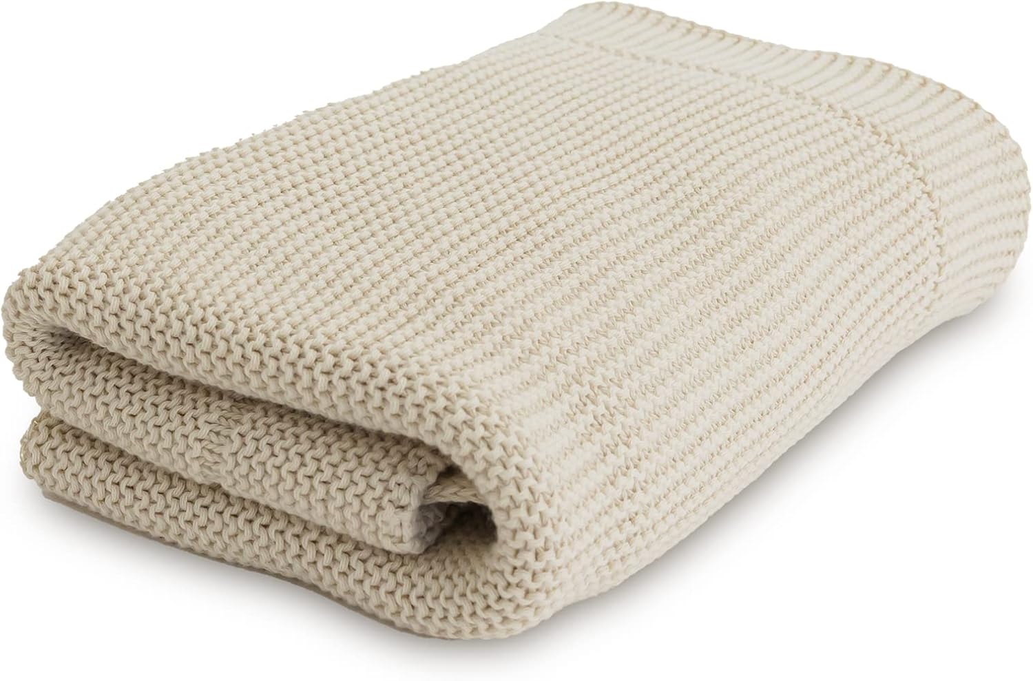 Natemia Knitted Baby Receiving Blanket for Cozy Comfort