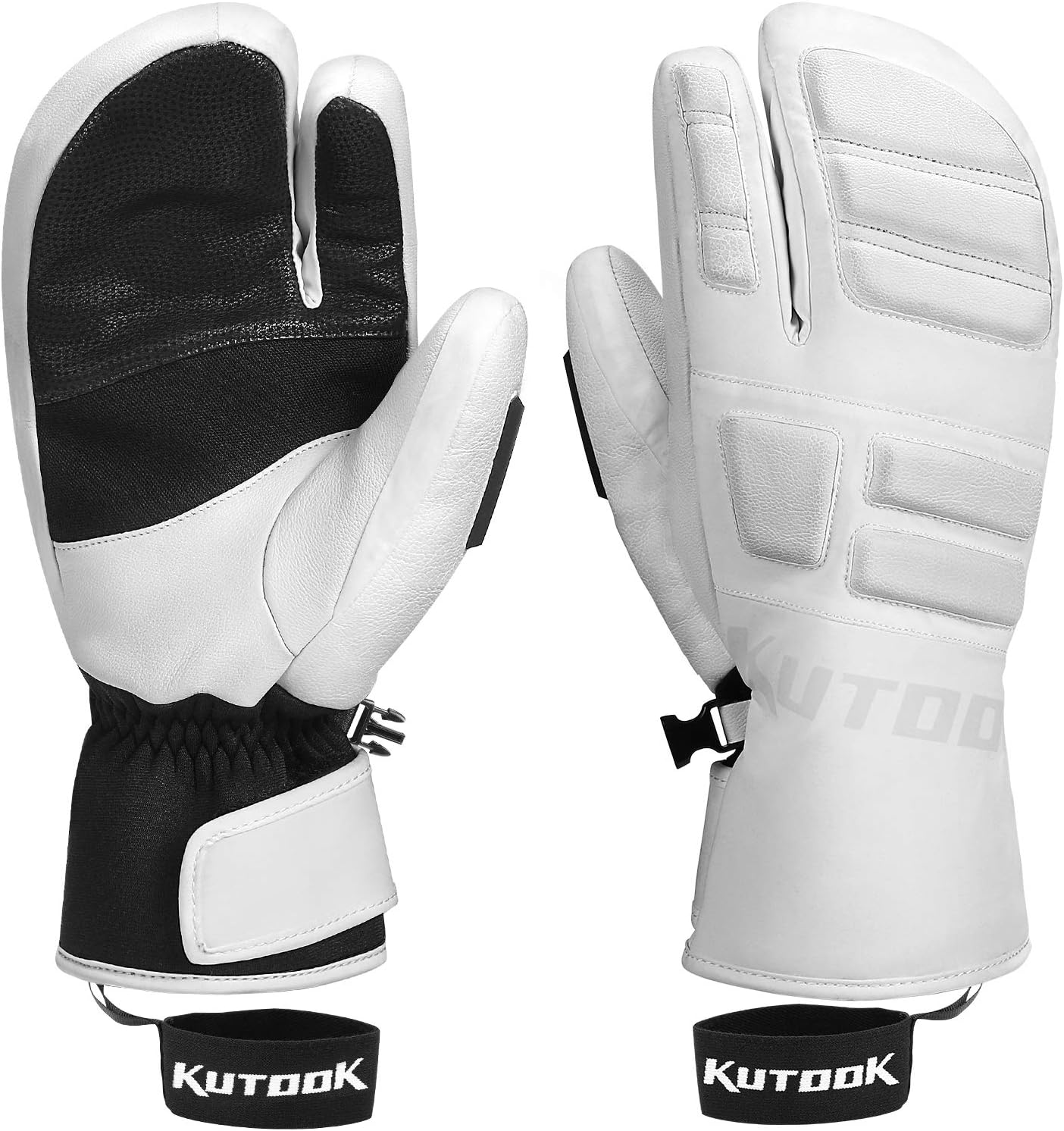 KUTOOK 3-Finger Thermal Ski Mittens
