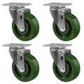 4in x 1.5in Heavy Duty Oven Rack Casters - Set of 4, 2800LB Capacity