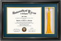 11x17 Black Wood Diploma Frame with Tassel Holder - Classic Display