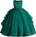 Flower Girl's Dress Princess Puffy Tulle Dress - Elegant Layered Gown