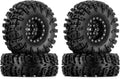 INJORA 1.3in Swamp Claw Mud Terrain Tire and Wheel Set - Sticky Grip
