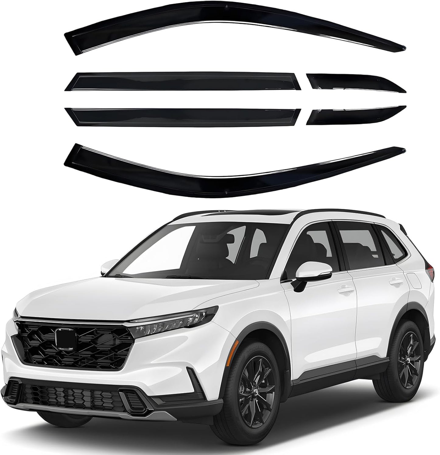Shatterproof Out-Channel Window Deflectors for Honda CR-V 2023-2025