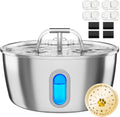 Cat Water Fountain Stainless Steel - 3.2L Automatic Dispenser