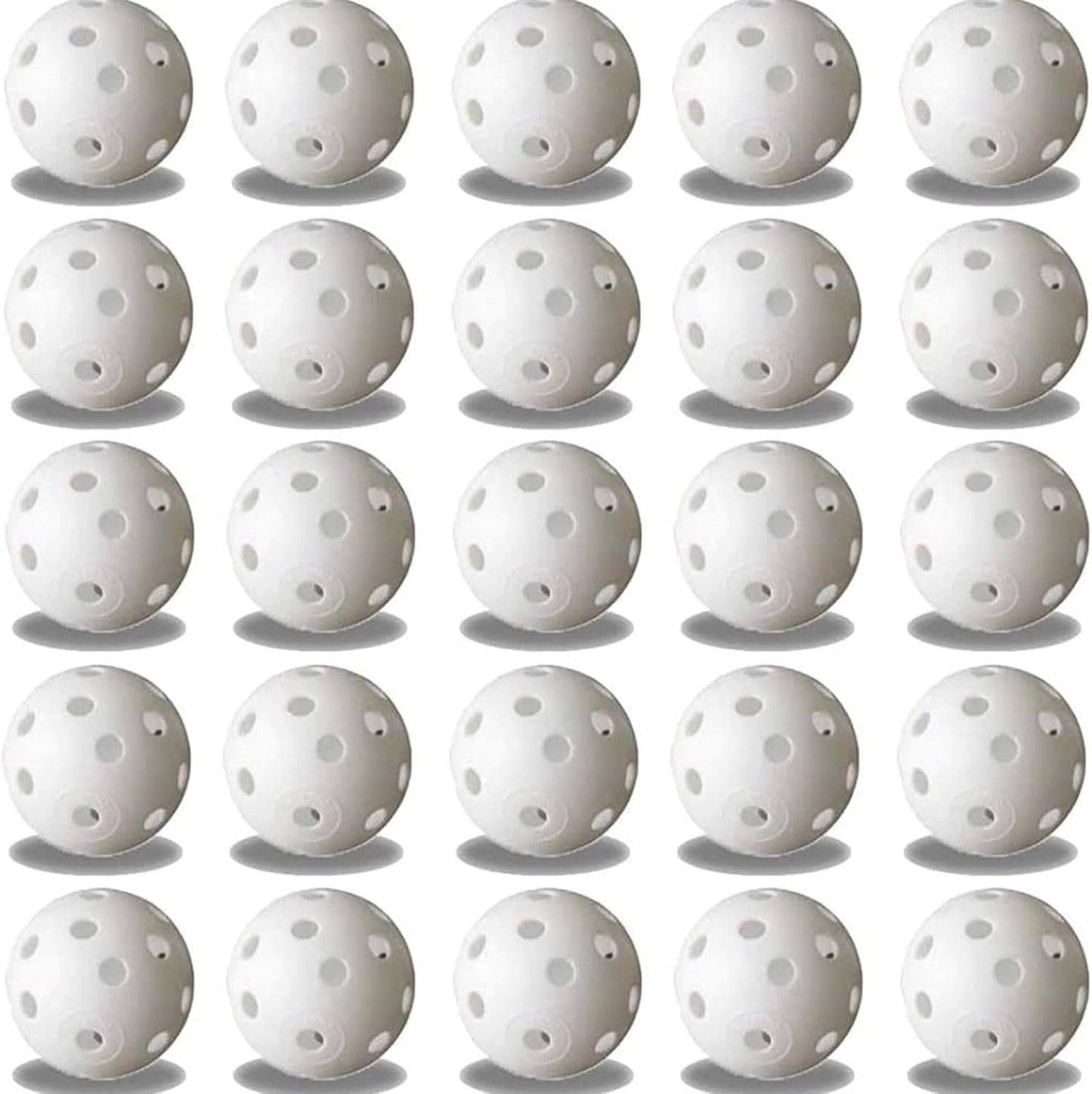 25 Pack Lightweight Practice Golf Balls by FUNZON - Perfect Swing Training!
