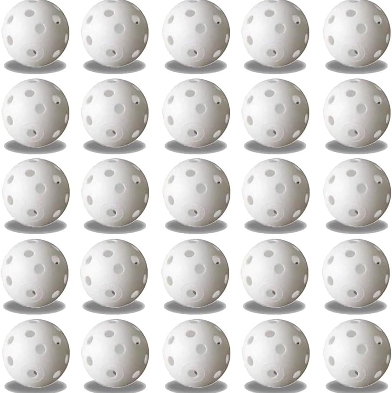 25 Pack Lightweight Practice Golf Balls by FUNZON - Perfect Swing Training!