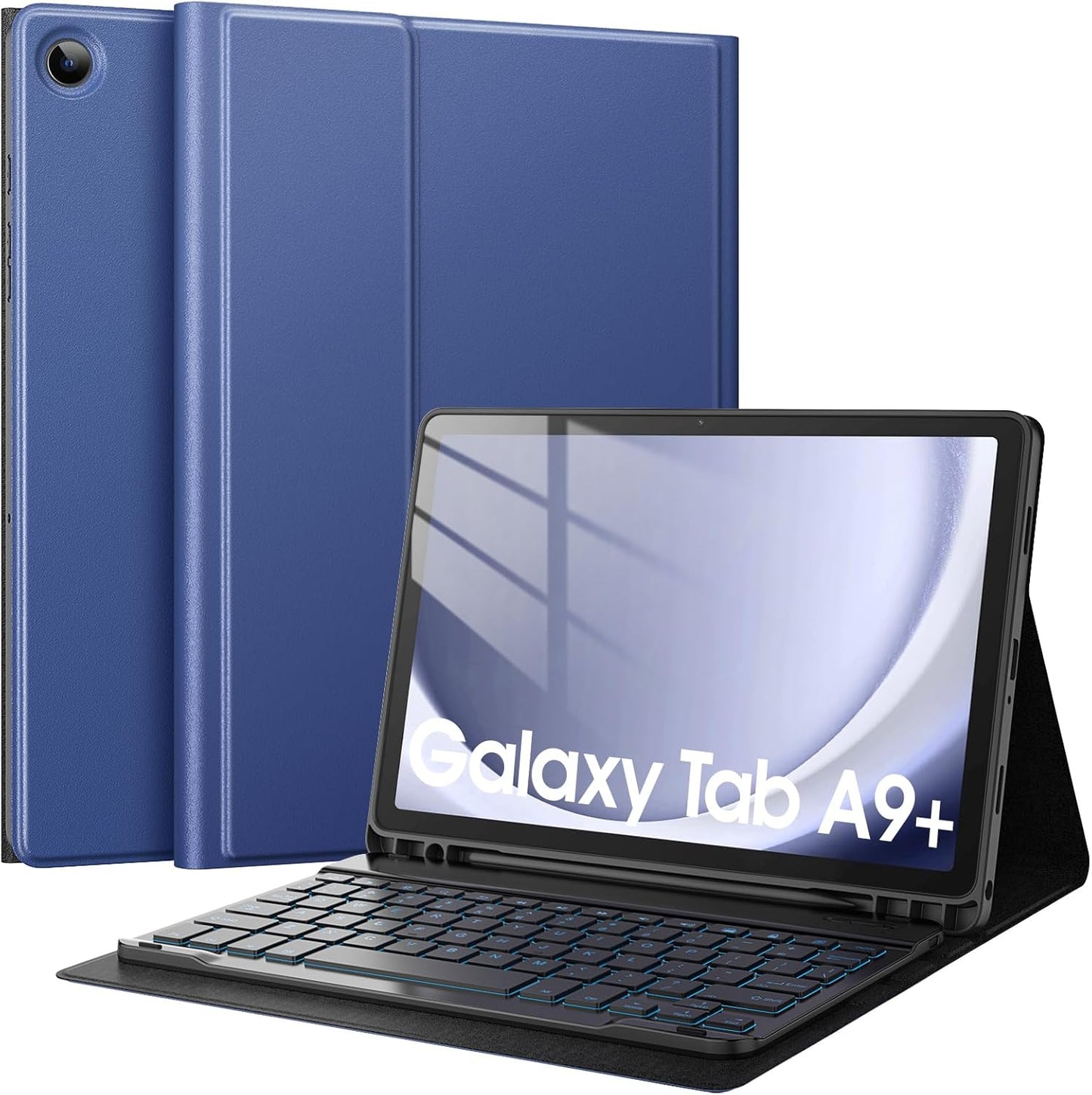 TiMOVO Keyboard Case for Galaxy Tab A9 Plus 2023 with Backlight