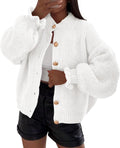 Cropped Ruffle Cardigan Sweater for Women - Trendy 2025