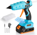 Full Size Cordless Glue Gun with LCD Temp Control - Fast Heating