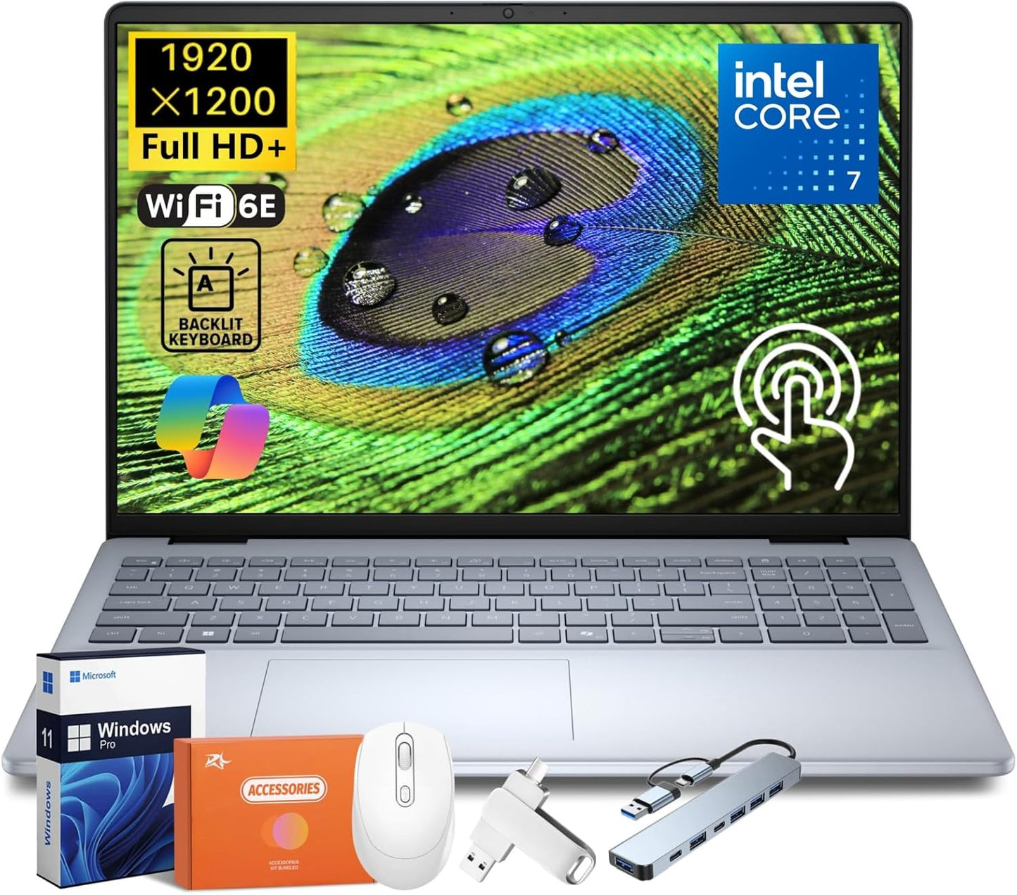 Dell Inspiron 16 5640 Touchscreen Laptop for Business Use